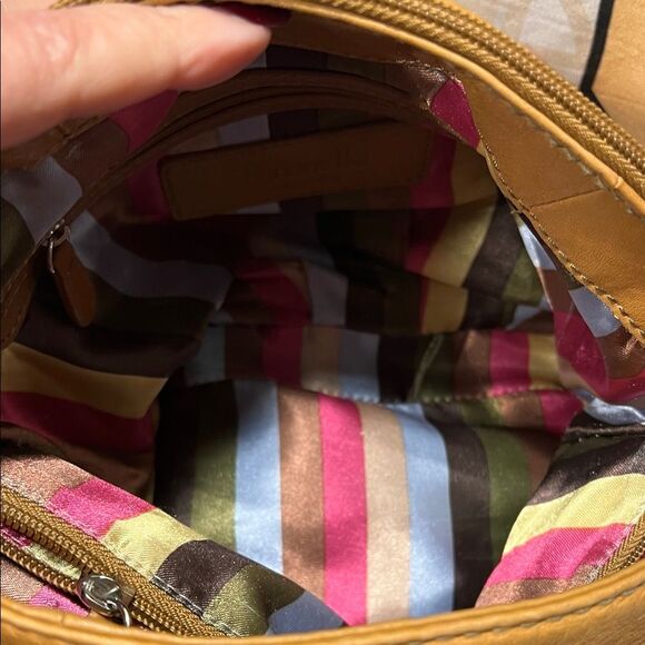 Tignanello Camel Leather Crossbody Bag - EUC - Picture 7 of 15